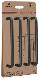 WALTECO Gissi bútorfogantyú-készlet tengelytávolság 160 mm matt fekete 4 db (WT-7738)