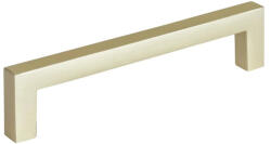 WALTECO Prisma bútorfogantyú 128 mm-es tengelytávolság alumínium szálcsiszolt sárgaréz (WT-7404)