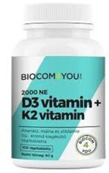 Biocom Vitamin D3 2000 IU-K2 100 db rágótabletta Biocom / Ökonet