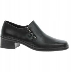 Gabor Női mokaszin, fekete, bőr, Size 37, 4cm sarok, szintetikus talp (Gabor)