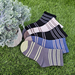 Aura Via Fiú csíkos zokni szett - 5 pár/szett 24-27 97599