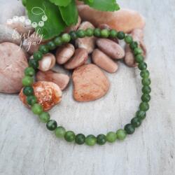 Kristály Jóga Shop Kanadai jáde 4 mm-es ásvány karkötő