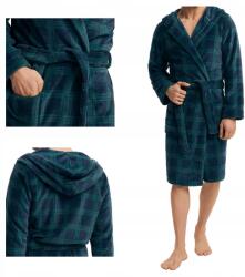 Henderson Férfi fürdőköpeny kényelmes elegáns Nickel 43373 sötétkék 3XL (43373-059)