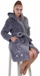Vienetta Szürke Fürdőköpeny, Size S, bolyhos, kapucnis (306049-szlafrok)