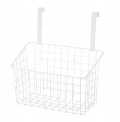 HowHomely akasztós fém kosár, fehér, 26×17×28cm, konyhai, fürdőszobai kiegészítőkhöz (HH-801760)