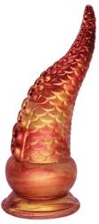 Passion Labs Fantasy Dildo No. 55 with Suction Cup, Liquid Silicone, Orange, 21.5 cm Dildo