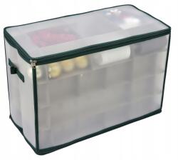 Ekvip Karácsonyi Díszek Tároló Doboz, 80 gömb számára, állítható rekeszek (4354632463)