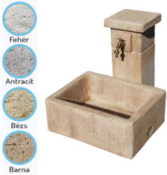 Jován Innova Bali kút szögletes, alacsony, bézs (JOVKU022-bézs) (JOVKU022-bezs)