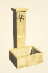 Jován Innova Bali kút szögletes, magas bézs (JOVKU023-bezs)