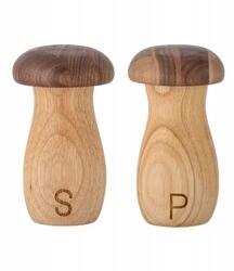Bloomingville Rahim fűszertartó szett, barna, kaucsukfa, diófa (82060449)