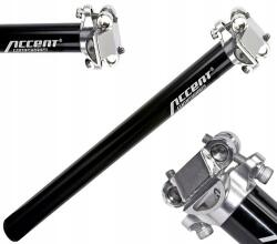 Accent nyeregcső tartó, Tölgy, 26.2mm, 350mm, fekete, alumínium (610-02-45_ACC)