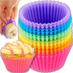 Memfis Szilikon Muffin/keksz Sütőforma 12 Db-os Szett (silikownowe foermki na muffinki babeczki)