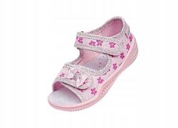 Viggami Anna virágos szandál, Size 21, rózsaszín, pamut felsőrész (ANIAKW)