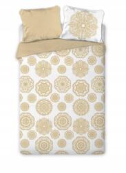 Faro Ágyneműhuzat, 200×220cm, 100% pamut, fehér-arany Mandala (Tropical Island 005)