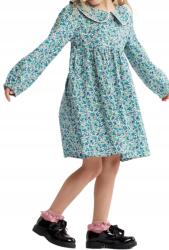  Elegáns Amelia Ruha, kislányoknak, virágmintás, pamut, Size 92/98-134/140