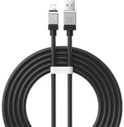 Baseus COOLPLAY adatkábel (USB - lightning, 2.4A, gyorstöltő, 200cm, törésgátló) FEKETE Apple IPAD, IPAD 2, IPAD (3rd Generation) (CAKW000501)