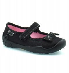 Befado Lány papucs, fekete, masnis, Size 26 (114X240)