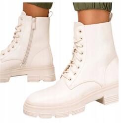 Casu Bézs Női Platformos Munkavédelmi Bakancs, fűzős, szőrme, Size 38 (G22WX9/BE)