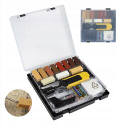 Homkel Bútorpaneljavító készlet, viasz, fa, javítás, 11 szín, elektromos (Zestaw do naprawy glazury terakoty płytek)