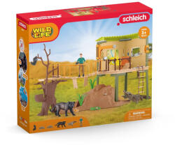 Schleich Statia de Aventura Schleich 42594, Set complet cu animale si ranger (42594S) Figurina