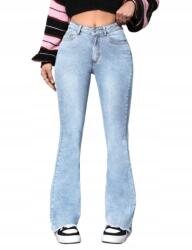 Shein Petite Farmer Mom Jeans, kék, kopás, magas, Size XS, 17% viszkóz