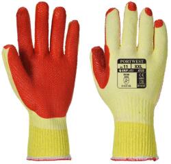 Portwest A135 Sárga/narancs XL-es Méretű (10) Latex Mártott Grip Kőműves Kesztyű Portwest (A135Y1RXL)