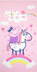 Aymax Peppa Malac Unikornis Törölköző, gyorsan száradó, 70×140cm (AYM-100PEP-BTM)