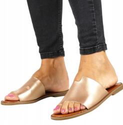 Evento Lapos talpú papucs, arany, eco-bőr, Size 38 (4586 GOLD)