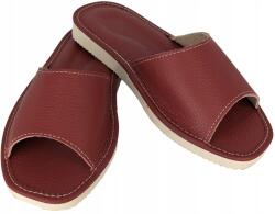 Baffiks Bőr papucs, bordó, természetes bőr, Lengyel, Size 38 (D17-czerwone)