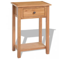 vidaXL Masă consolă, stejar masiv, 50 x 32 x 75 cm, maro (243932)