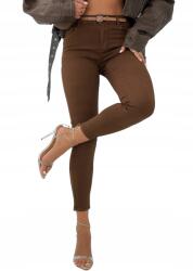 M. Sara női farmernadrág, Size 44/XXL, Push Up, barna, elasztán