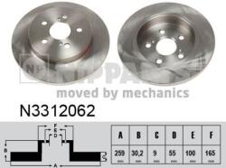 NIPPARTS Disc frana NIPPARTS N3312062 (N3312062)