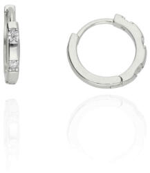 Fine Silver AG124329 - Ezüst bepattintós női fülbevaló pár (AG124329)