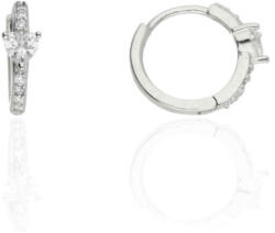 Fine Silver AG124380 - Ezüst bepattintós női fülbevaló pár (AG124380)