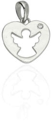 Fine Silver AG124396 - Ezüst szív medál (AG124396)