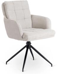 Klubfotel Akita forgó étkezőszék, világosszürke