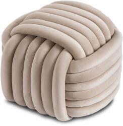 Klubfotel Bársonypuff Magma, krémszínű