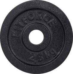 Fitforce ДИСК ЗА ЩАНГА 2, 5 КГ ЧЕРЕН 30 ММ 2, 5 КГ