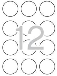 APLI Etikett, 60 mm kör, színes, APLI, neon sárga, 240 etikett/csomag (02866) - nyomtassingyen