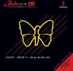 DR Strings Fodera Nickel 5 Light (High C) 28100