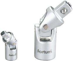 Fortum 1/2" négyszög dugókulcs hosszabbító toldószár, csuklós toldó, 71mm, anyag: 61CrV5, matt króm (4700911)