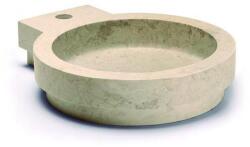 Bathco 00338 - ICONO pultfölé szerelhető mosdó 40x45 cm kő/bézs 00338 (BO0018)