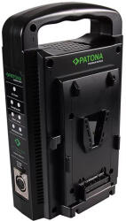 Patona DUAL V-Mount Töltő (Sony BP-95W BP-GL65 BP-190WS 4-Pin XLR kábellel) (1681)
