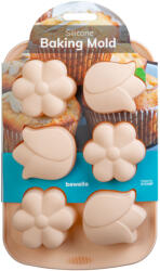 Bewello Szilikon sütőforma - virág - 27, 5 x 18, 3 x 3 cm (57530P)