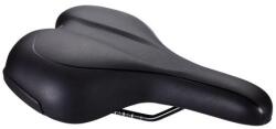 BBB Cycling nyereg BSD-92 Meander Active, unisex, szintetikus bevonat, anatómiai csatornával, lebegő szivacsos, 185mm széles, 265mm hosszú, fekete