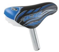 Selle Monte Grappa Nyereg 451 BL OK GO fekete/kék csöves d: 25.4mm gyerek 12-14