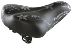 Selle Monte Grappa Nyereg Happy Flowers fekete-ezüst minta