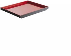 APS ASIA Plus Tálca, GN 1/2, piros/fekete, magasság: 30 mm, hossz: 325 mm