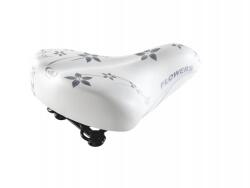 Selle Monte Grappa Nyereg 061 BI HAPPY FLOWERS fehér/ezüst minta