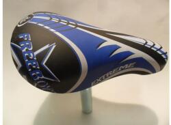 Selle Monte Grappa Nyereg 450 OK GO fiú fekete/kék csöves d: 22mm gyerek 12-14